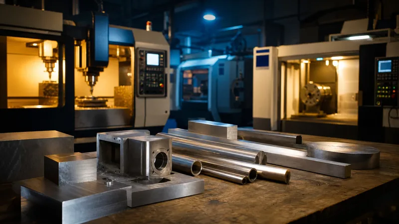 CNC machines and aluminum stock on a workshop bench, How to Start a Machine Shop or Aerospace Parts Supplier in Kansas